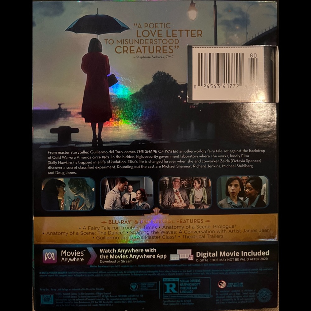 The Shape of Water Blu-Ray+DVD+Digital - Picture 2 of 4